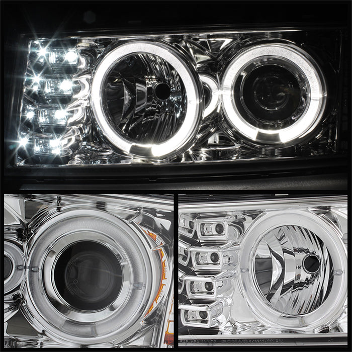 Spyder Auto 5074157 Halo LED Projector Headlights - Truck Part Superstore
