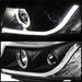 Spyder Auto 5074164 DRL Projector Headlights; Light Tube; High H1/Low H7 Bulbs Included; Black; - Truck Part Superstore