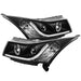 Spyder Auto 5074164 DRL Projector Headlights; Light Tube; High H1/Low H7 Bulbs Included; Black; - Truck Part Superstore