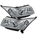 Spyder Auto 5074171 DRL Projector Headlights; Light Tube; High H1/Low H7 Bulbs Included; Chrome; - Truck Part Superstore