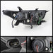 Spyder Auto 5075055 DRL LED Projector Headlights; High H1/Low H7 Bulbs Included; 3D; Black; - Truck Part Superstore