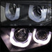 Spyder Auto 5075055 DRL LED Projector Headlights; High H1/Low H7 Bulbs Included; 3D; Black; - Truck Part Superstore