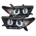 Spyder Auto 5075055 DRL LED Projector Headlights; High H1/Low H7 Bulbs Included; 3D; Black; - Truck Part Superstore