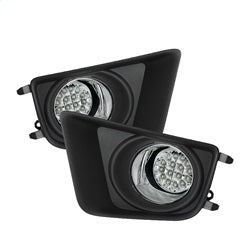 Spyder Auto 5075154 LED Fog Lights; w/Switch; Clear; - Truck Part Superstore
