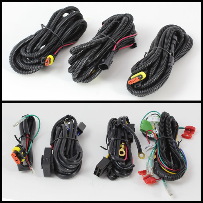 Spyder Auto 5075161 Fog Lights; Bulbs Included; Pair; /LED Daytime Running Lights; w/Switch; Black; - Truck Part Superstore