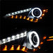 Spyder Auto 5075383 CCFL Halo DRL LED Projector Headlights; Pair; Black; - Truck Part Superstore