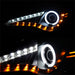 Spyder Auto 5075383 CCFL Halo DRL LED Projector Headlights; Pair; Black; - Truck Part Superstore