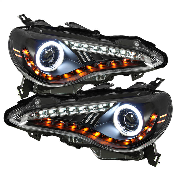 Spyder Auto 5075383 CCFL Halo DRL LED Projector Headlights; Pair; Black; - Truck Part Superstore