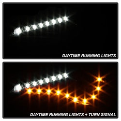 Spyder Auto 5075413 DRL LED Projector Headlights; Pair; Black; - Truck Part Superstore