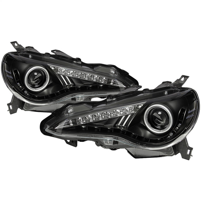 Spyder Auto 5075413 DRL LED Projector Headlights; Pair; Black; - Truck Part Superstore