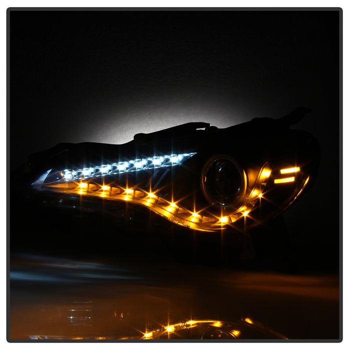 Spyder Auto 5075413 DRL LED Projector Headlights; Pair; Black; - Truck Part Superstore
