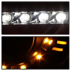 Spyder Auto 5075413 DRL LED Projector Headlights; Pair; Black; - Truck Part Superstore
