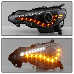 Spyder Auto 5075413 DRL LED Projector Headlights; Pair; Black; - Truck Part Superstore