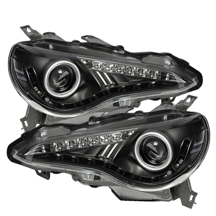 Spyder Auto 5075475 DRL LED Projector Headlights; Pair; Black; - Truck Part Superstore