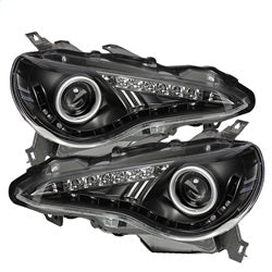 Spyder Auto 5075475 DRL LED Projector Headlights; Pair; Black; - Truck Part Superstore