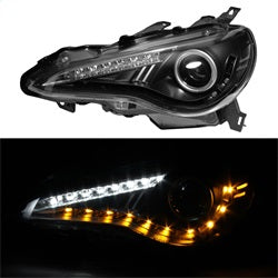 Spyder Auto 5075475 DRL LED Projector Headlights; Pair; Black; - Truck Part Superstore