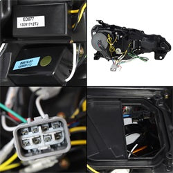 Spyder Auto 5075475 DRL LED Projector Headlights; Pair; Black; - Truck Part Superstore