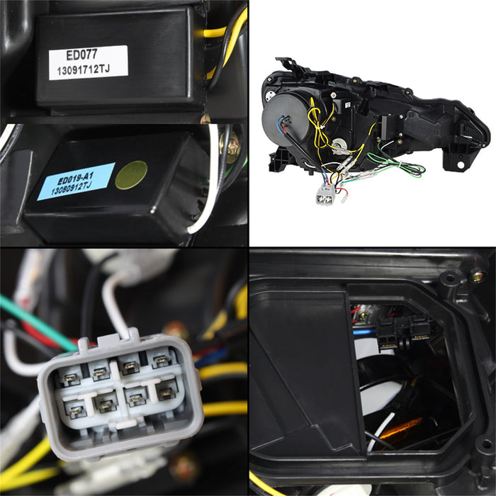 Spyder Auto 5075475 DRL LED Projector Headlights; Pair; Black; - Truck Part Superstore