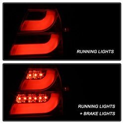 Spyder Auto 5075611 Light Bar LED Tail Lights; Pair; Smoke; - Truck Part Superstore