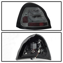 Spyder Auto 5075611 Light Bar LED Tail Lights; Pair; Smoke; - Truck Part Superstore