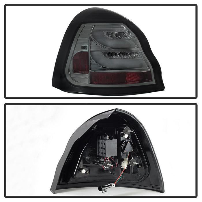 Spyder Auto 5075611 Light Bar LED Tail Lights; Pair; Smoke; - Truck Part Superstore