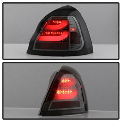 Spyder Auto 5075611 Light Bar LED Tail Lights; Pair; Smoke; - Truck Part Superstore