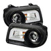 Spyder Auto 5075659 LED Projector Headlights; DRL; High H1 Included; Low 9006 Not Included; Black; - Truck Part Superstore