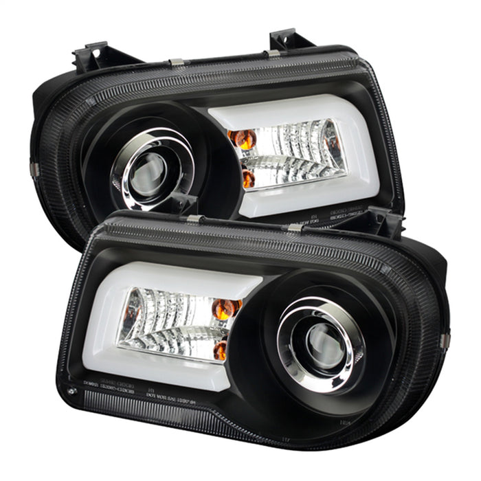 Spyder Auto 5075659 LED Projector Headlights; DRL; High H1 Included; Low 9006 Not Included; Black; - Truck Part Superstore