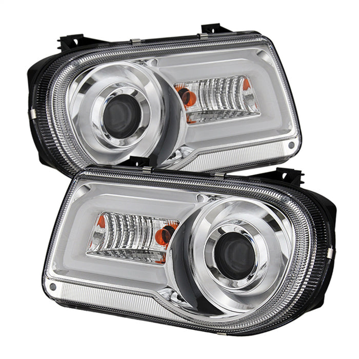Spyder Auto 5075666 LED Projector Headlights; DRL; High H1 Included; Low 9006 Not Included; Chrome; - Truck Part Superstore