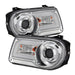 Spyder Auto 5075666 LED Projector Headlights; DRL; High H1 Included; Low 9006 Not Included; Chrome; - Truck Part Superstore