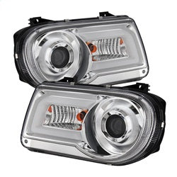 Spyder Auto 5075666 LED Projector Headlights; DRL; High H1 Included; Low 9006 Not Included; Chrome; - Truck Part Superstore