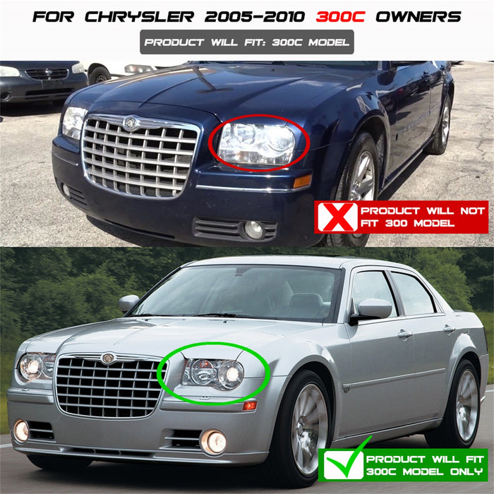 Spyder Auto 5075666 LED Projector Headlights; DRL; High H1 Included; Low 9006 Not Included; Chrome; - Truck Part Superstore