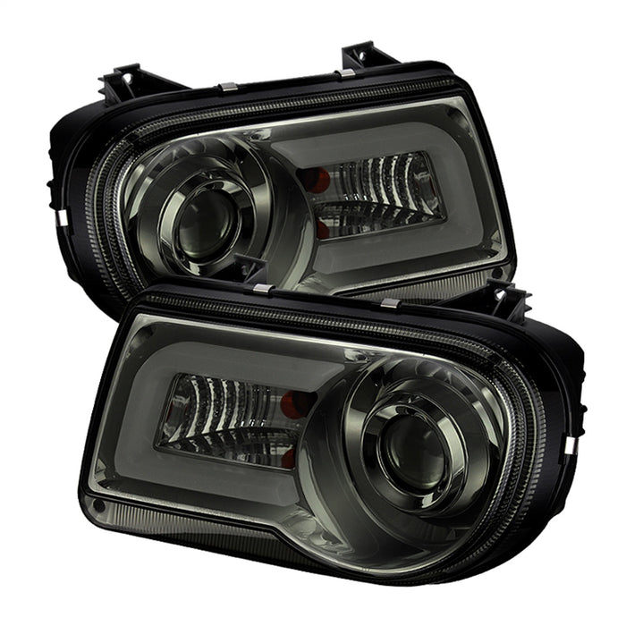 Spyder Auto 5075673 LED Projector Headlights; DRL; High H1 Included; Low 9006 Not Included; Smoke; - Truck Part Superstore