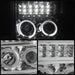 Spyder Auto 5076274 XTune Halo Projector Headlights; LED; Chrome; - Truck Part Superstore