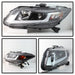 Spyder Auto 5076519 Projector Headlights; Light Bar DRL; High H1/Low H1 Bulbs Included; Black; - Truck Part Superstore