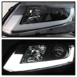Spyder Auto 5076519 Projector Headlights; Light Bar DRL; High H1/Low H1 Bulbs Included; Black; - Truck Part Superstore