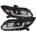 Spyder Auto 5076519 Projector Headlights; Light Bar DRL; High H1/Low H1 Bulbs Included; Black; - Truck Part Superstore