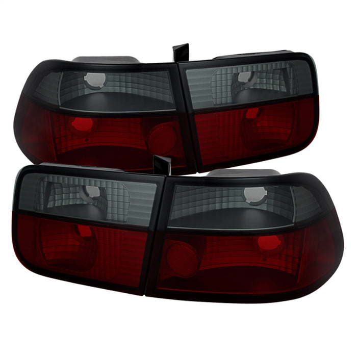 Spyder Auto 5076557 Crystal Tail Lights; Red Smoke; - Truck Part Superstore