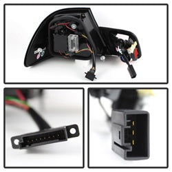 Spyder Auto 5076564 Light Bar Style LED Tail Lights; Uses Stock Bulbs; Pair; Black; - Truck Part Superstore