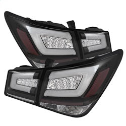 Spyder Auto 5076595 Light Bar LED Tail Lights; Black; - Truck Part Superstore