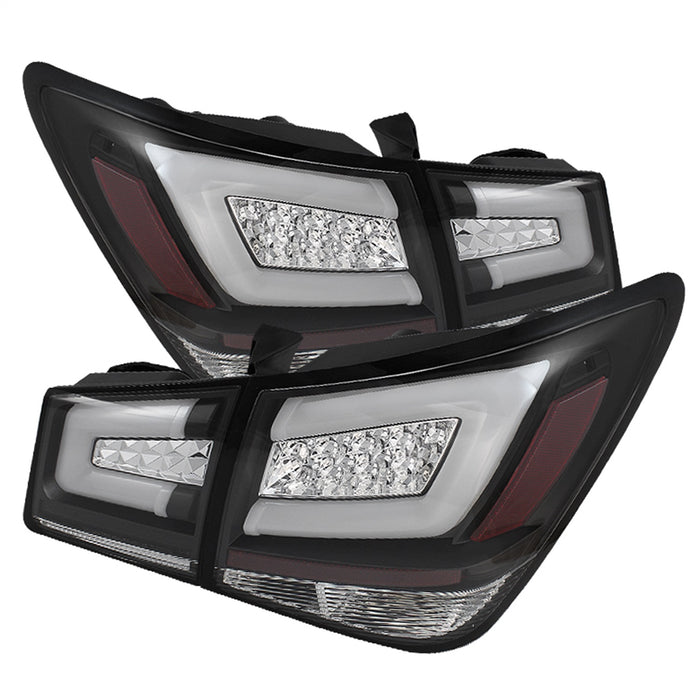Spyder Auto 5076595 Light Bar LED Tail Lights; Black; - Truck Part Superstore
