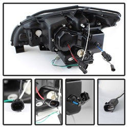 Spyder Auto 5076779 DRL LED Projector Headlights - Truck Part Superstore