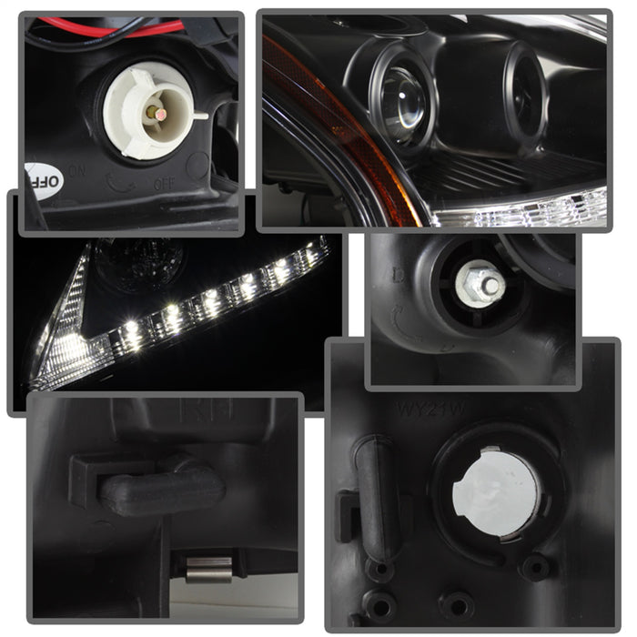 Spyder Auto 5076779 DRL LED Projector Headlights - Truck Part Superstore