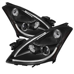 Spyder Auto 5076830 Halo DRL LED Projector Headlight; Light Tube; Black; - Truck Part Superstore