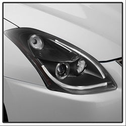 Spyder Auto 5076830 Halo DRL LED Projector Headlight; Light Tube; Black; - Truck Part Superstore
