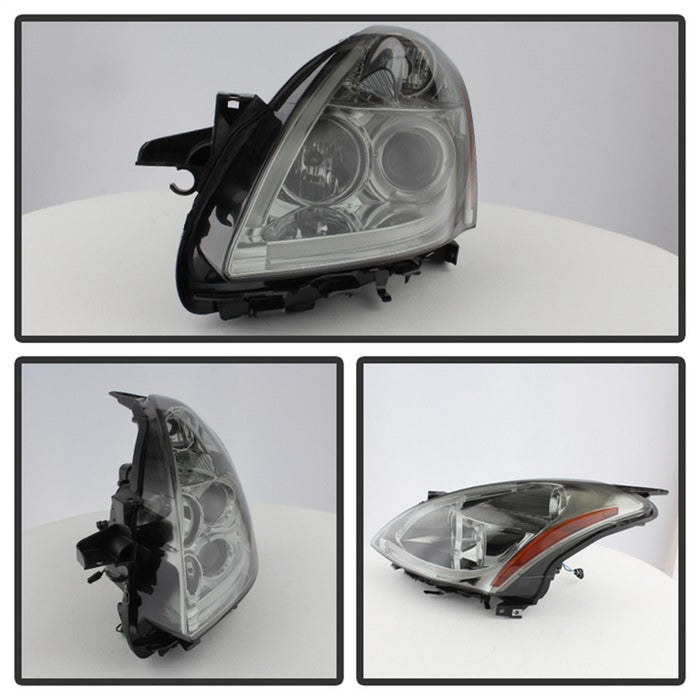 Spyder Auto 5076854 Halo DRL LED Projector Headlight; Light Tube; Smoke; - Truck Part Superstore