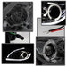 Spyder Auto 5076854 Halo DRL LED Projector Headlight; Light Tube; Smoke; - Truck Part Superstore