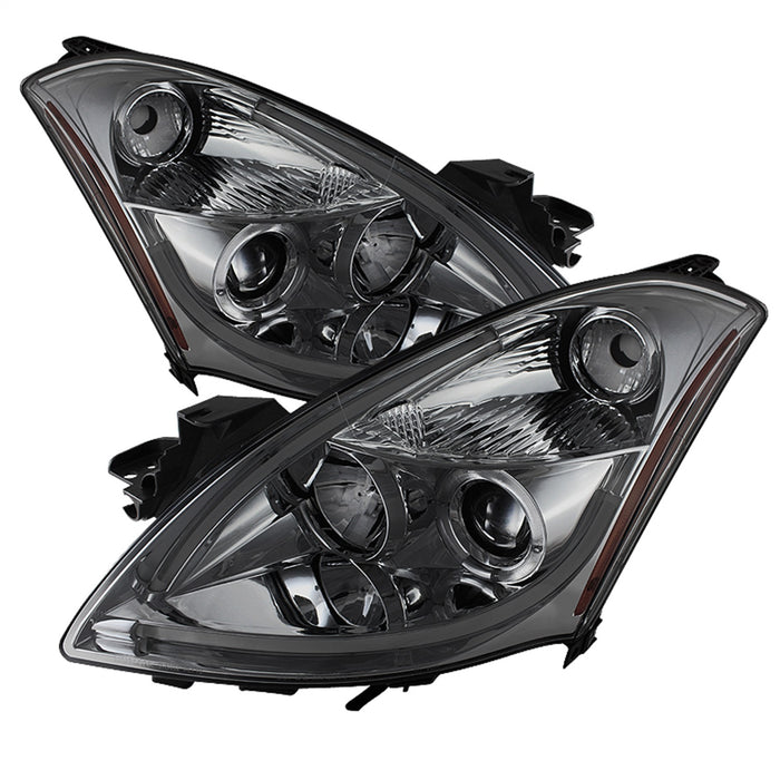 Spyder Auto 5076854 Halo DRL LED Projector Headlight; Light Tube; Smoke; - Truck Part Superstore
