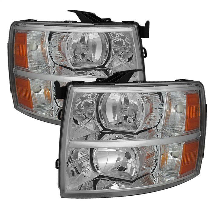 Spyder Auto 5076984 XTune Crystal Headlights; Chrome; - Truck Part Superstore