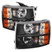 Spyder Auto 5076991 XTune Crystal Headlights; Black; - Truck Part Superstore